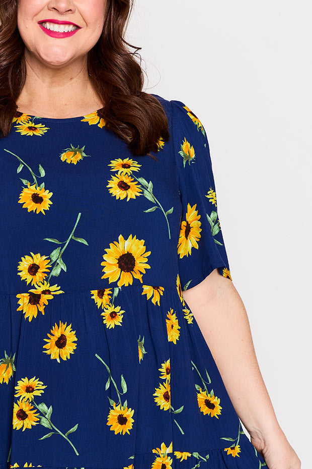 Izzie Sunflower Dress – Sunflower mini dress