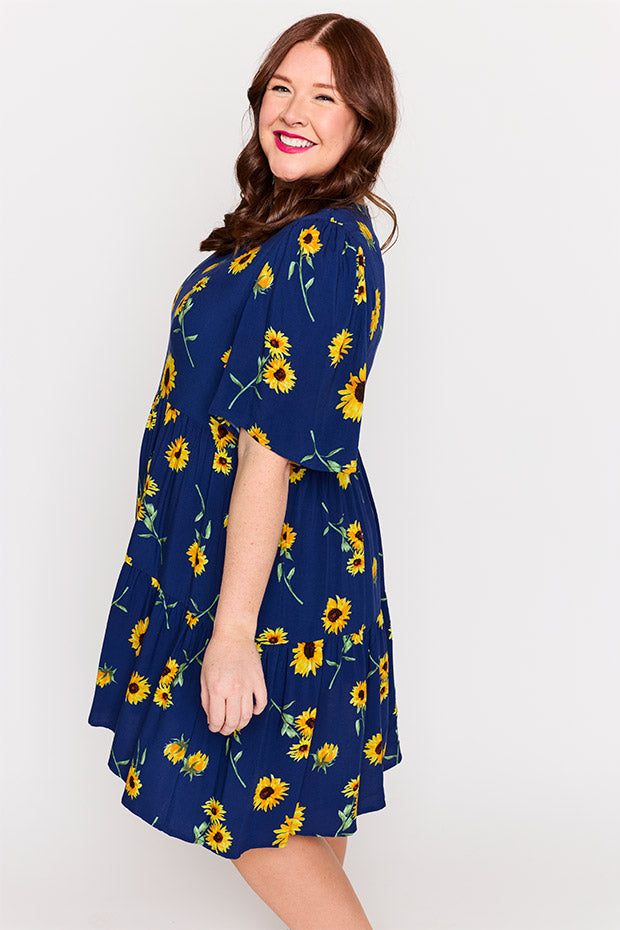Izzie Sunflower Dress – Sunflower mini dress