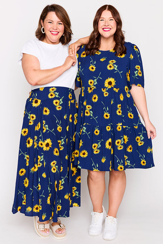Katelyn Sunflower Skirt – Sunflower maxi skirt