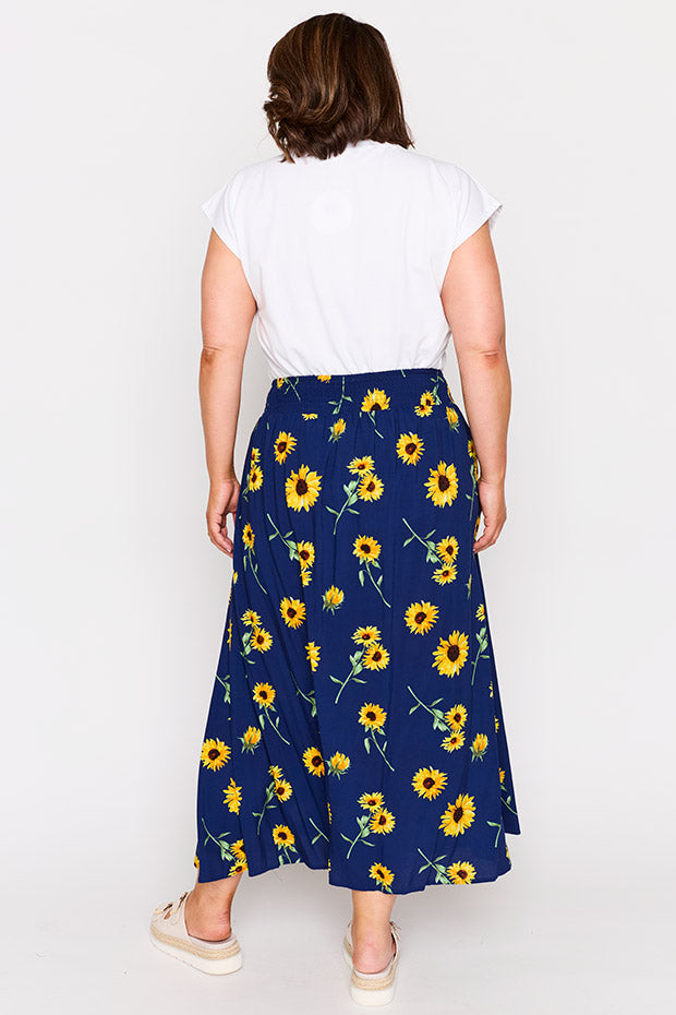 Katelyn Sunflower Skirt – Sunflower maxi skirt