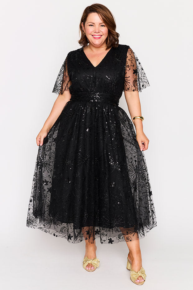 Tracey Black Sequin Party Dress | Little Party Dress Tracey Black Sequin Party Dress | Little Party Dress