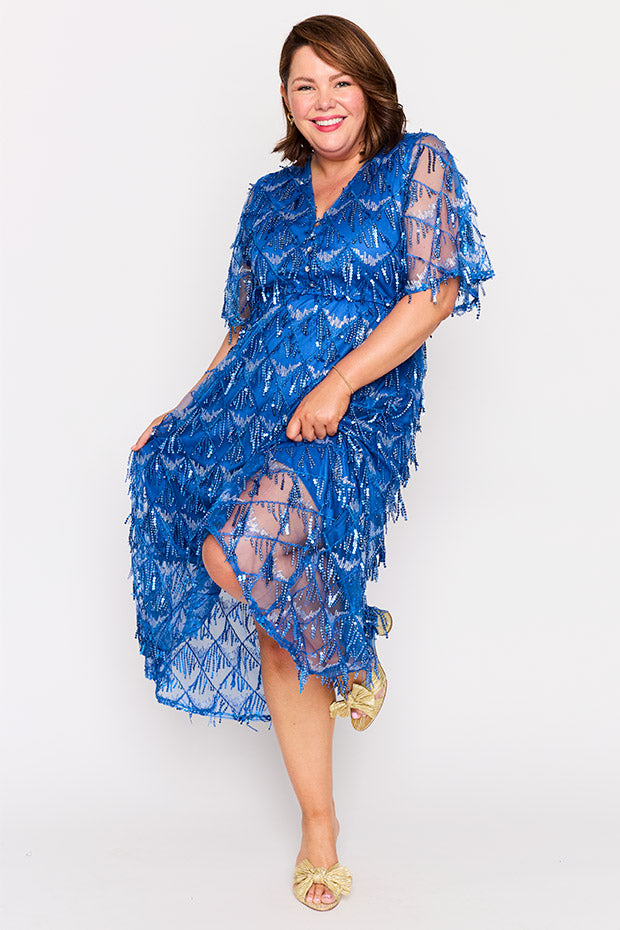 Wonderful Cobalt Party Dress – Cobalt Party midi dress
