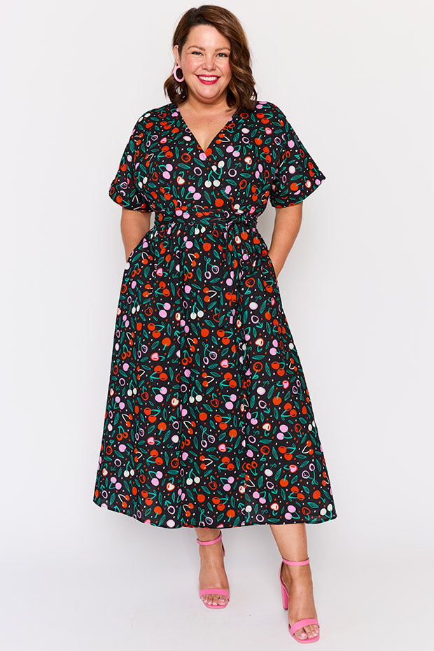 Angie Cherry Bloom Wrap Dress – Cherry Bloom Wrap wrap dress