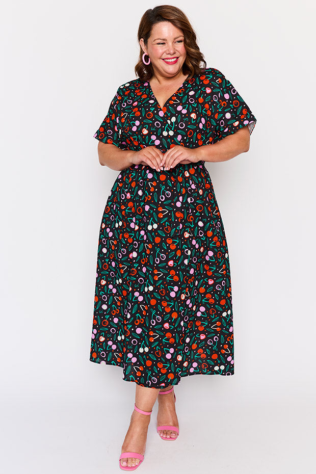 Angie Cherry Bloom Wrap Dress – Cherry Bloom Wrap wrap dress