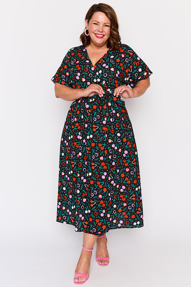Angie Cherry Bloom Wrap Dress – Cherry Bloom Wrap wrap dress