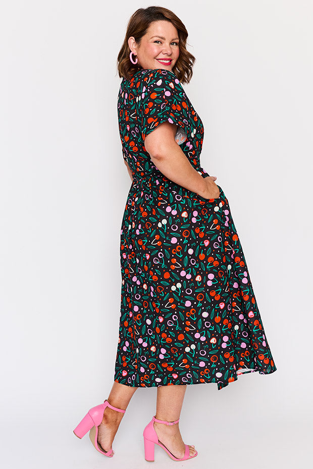 Angie Cherry Bloom Wrap Dress – Cherry Bloom Wrap wrap dress