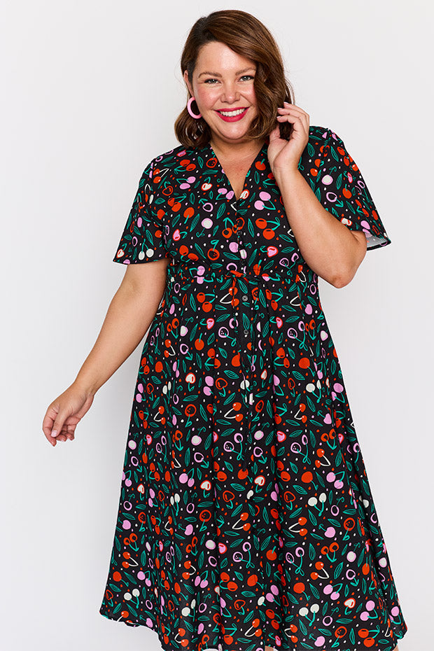 Marley Cotton Cherry Bloom Dress – Cherry Bloom midi dress
