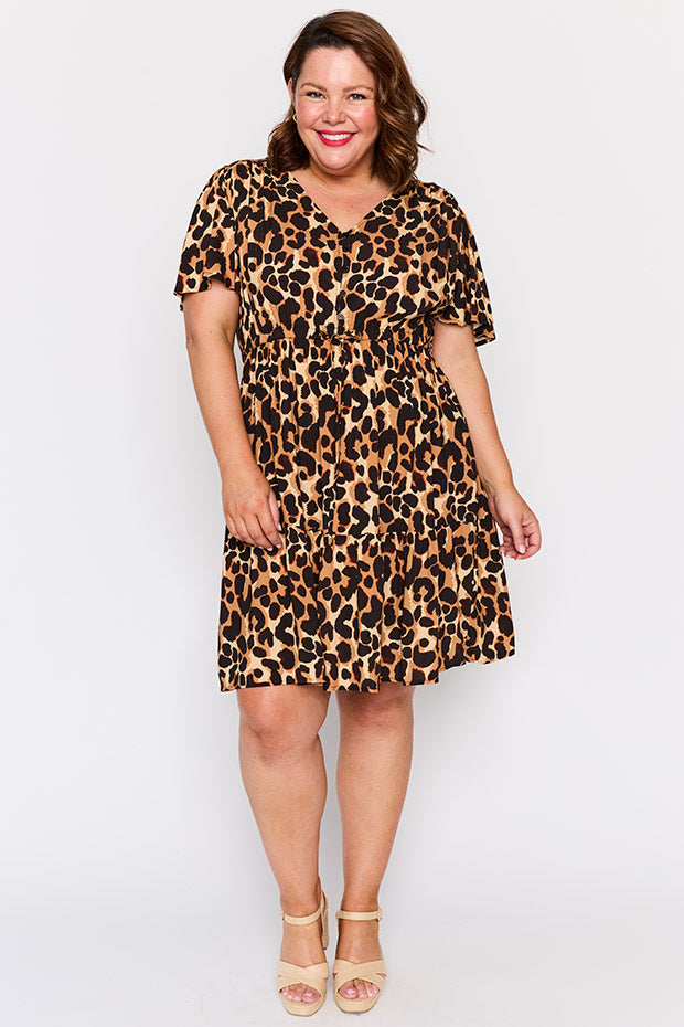 Remi Coco Leopard Dress – Coco Leopard knee length dress