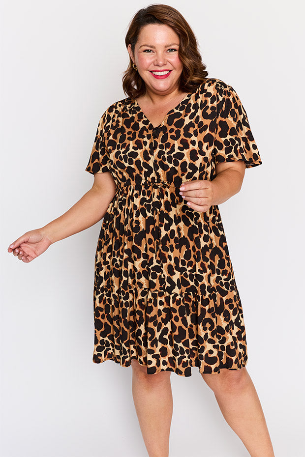 Remi Coco Leopard Dress – Coco Leopard knee length dress