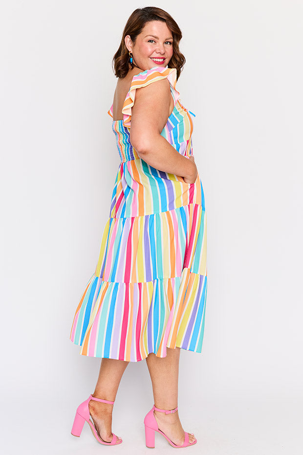Kona LPD Candy Stripe Dress – LPD Candy Stripe midi dress
