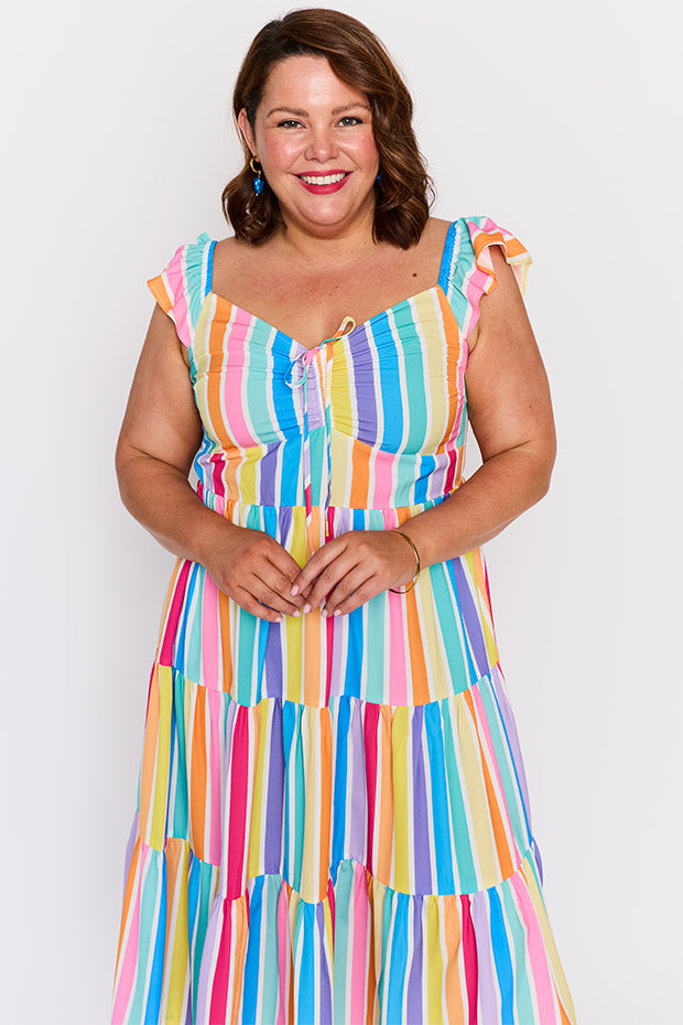 Kona LPD Candy Stripe Dress – LPD Candy Stripe midi dress