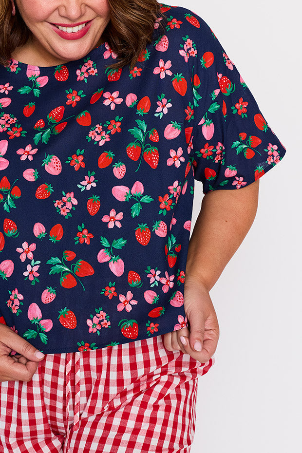 Harper Summer Berry Top – Summer Berry loose top