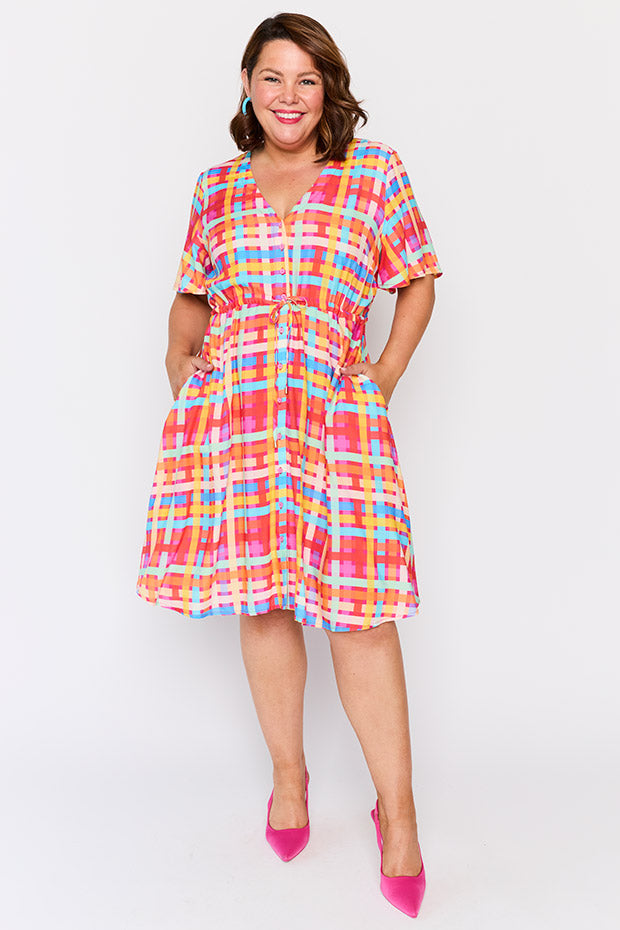Jaz LPD Weave Dress – LPD Weave knee length dress