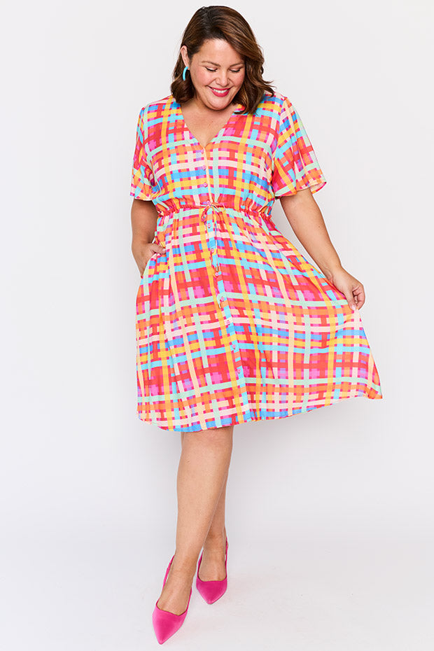Jaz LPD Weave Dress – LPD Weave knee length dress