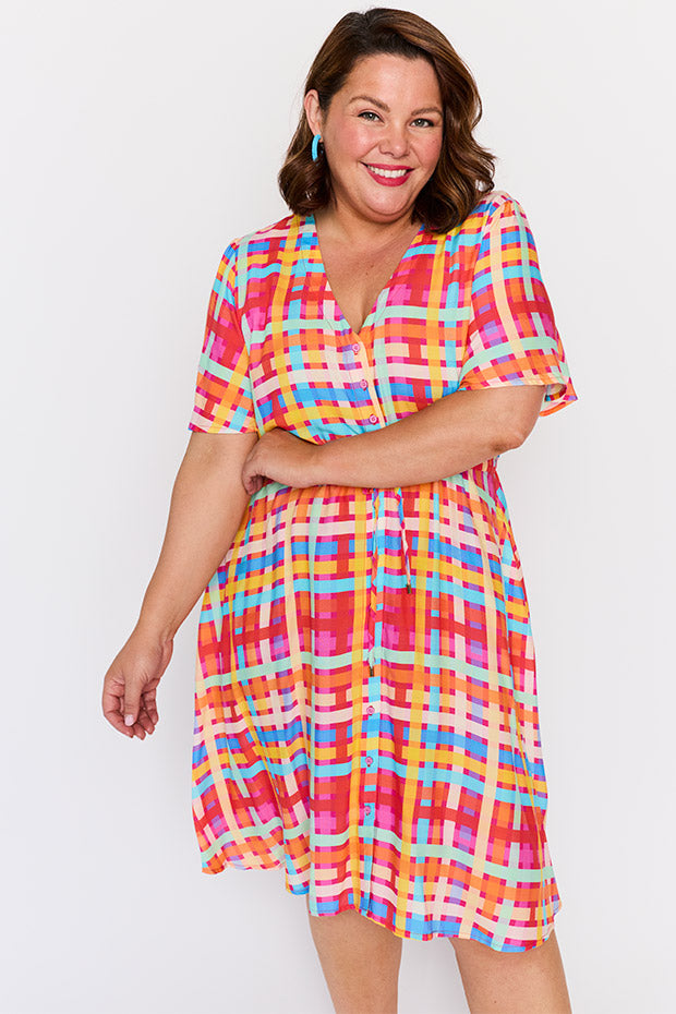 Jaz LPD Weave Dress – LPD Weave knee length dress