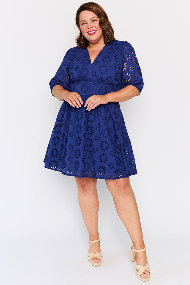 Rune Blue Dress – Blue knee length dress
