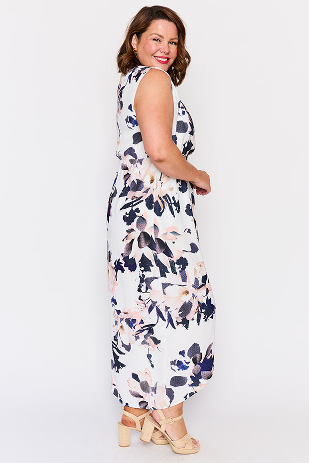 Hideaway Peach Party Dress – Peach midi dress