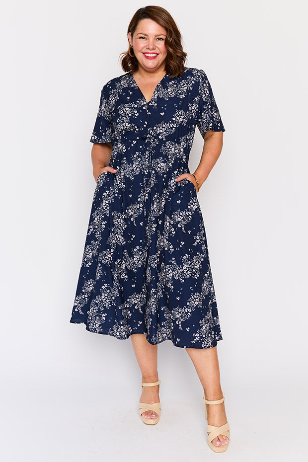 Marley Soft Clover Dress – Soft Clover midi dress