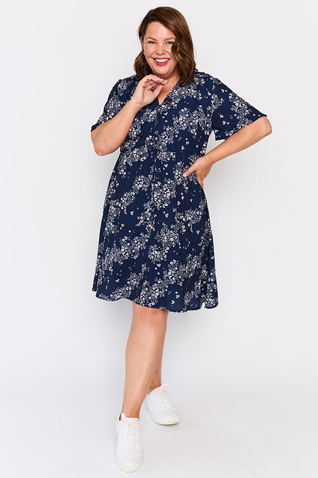 Siena Soft Clover Dress – Soft Clover knee length dress