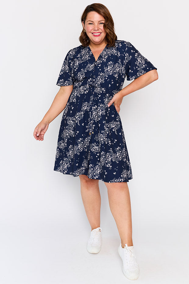 Siena Soft Clover Dress – Soft Clover knee length dress