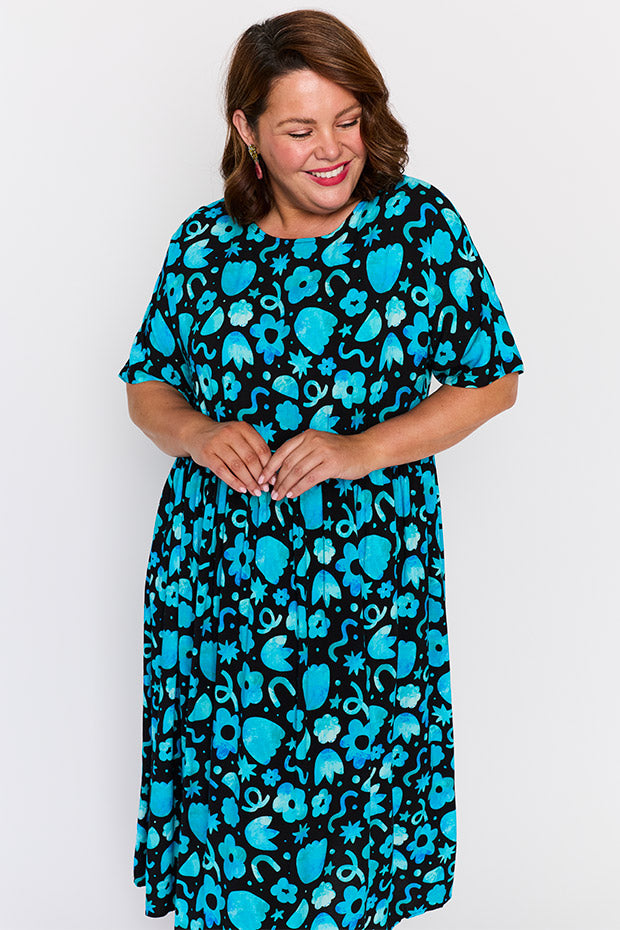 Iconic Stardust Florals Dress – Stardust Florals midi dress