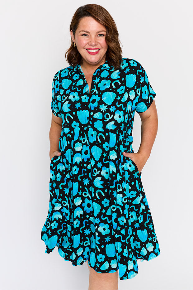 Kimba Stardust Florals Dress
