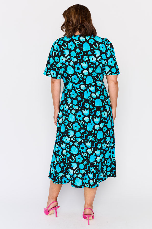 Michelle Stardust Florals Dress – Stardust Florals midi dress