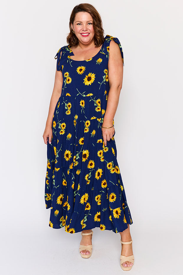 Donna Sunflower Dress – Sunflower maxi dress