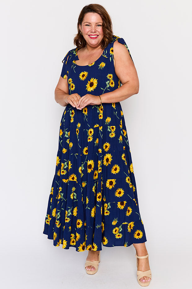 Donna Sunflower Dress – Sunflower maxi dress