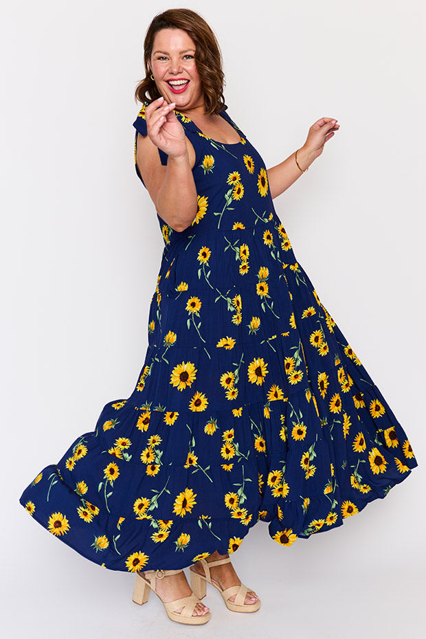 Donna Sunflower Dress – Sunflower maxi dress