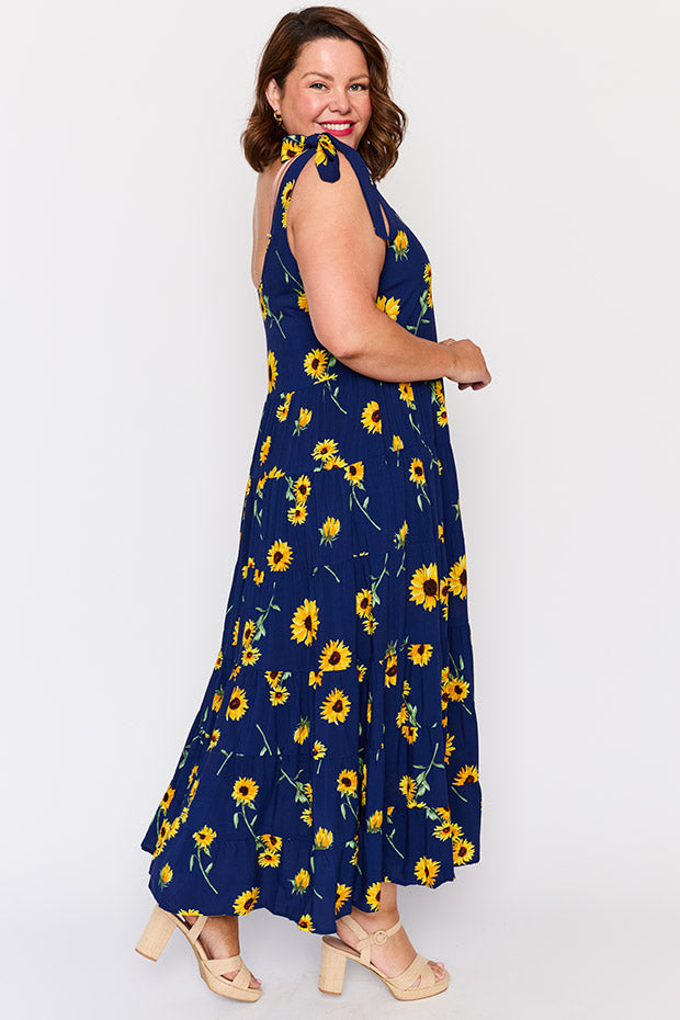 Donna Sunflower Dress – Sunflower maxi dress