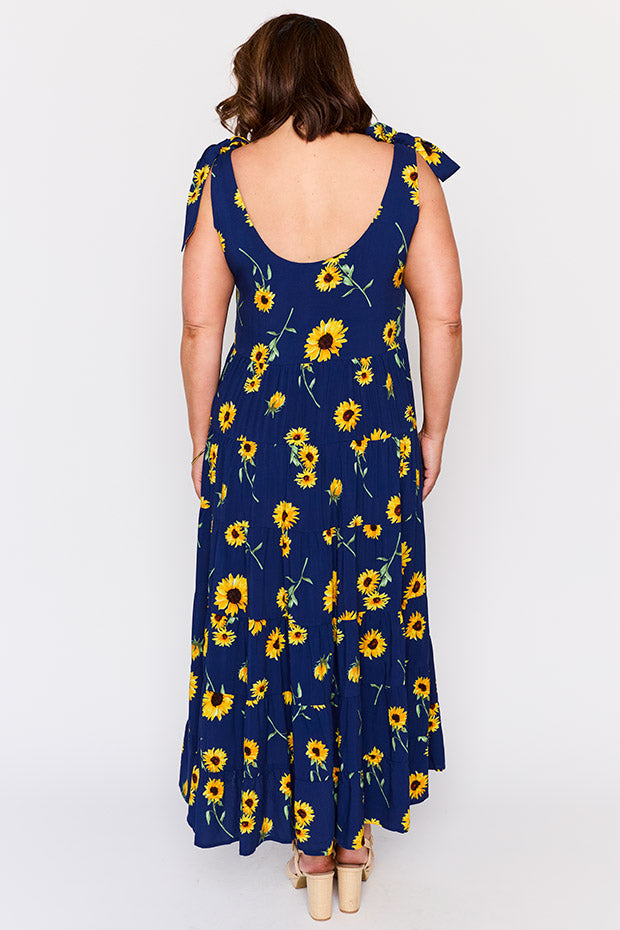 Donna Sunflower Dress – Sunflower maxi dress