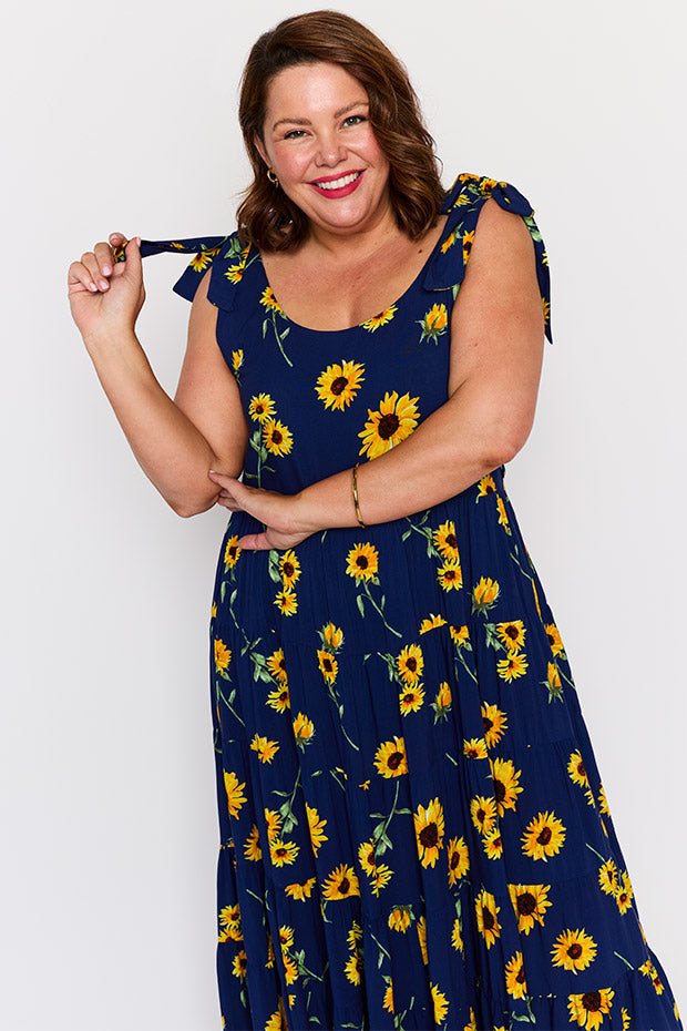 Donna Sunflower Dress – Sunflower maxi dress