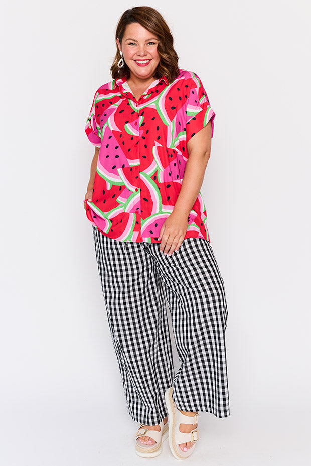 Belle Watermelon Stack Shirt – Watermelon Stack longline shirt
