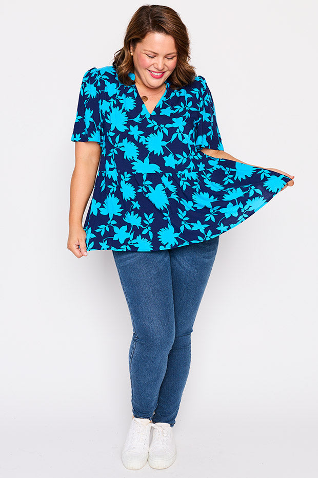 Lisa Blue Ivy Top – Blue Ivy blouse