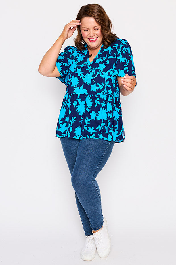 Lisa Blue Ivy Top – Blue Ivy blouse