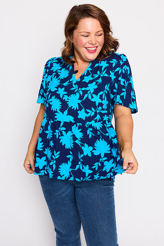 Lisa Blue Ivy Top – Blue Ivy blouse
