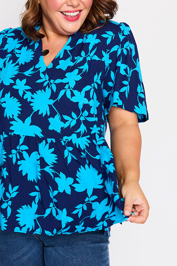 Lisa Blue Ivy Top – Blue Ivy blouse
