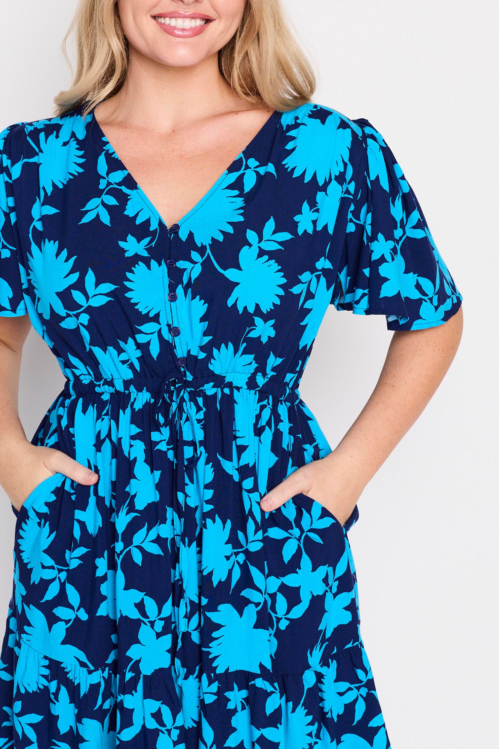 Remi Blue Ivy Dress – Blue Ivy knee length dress
