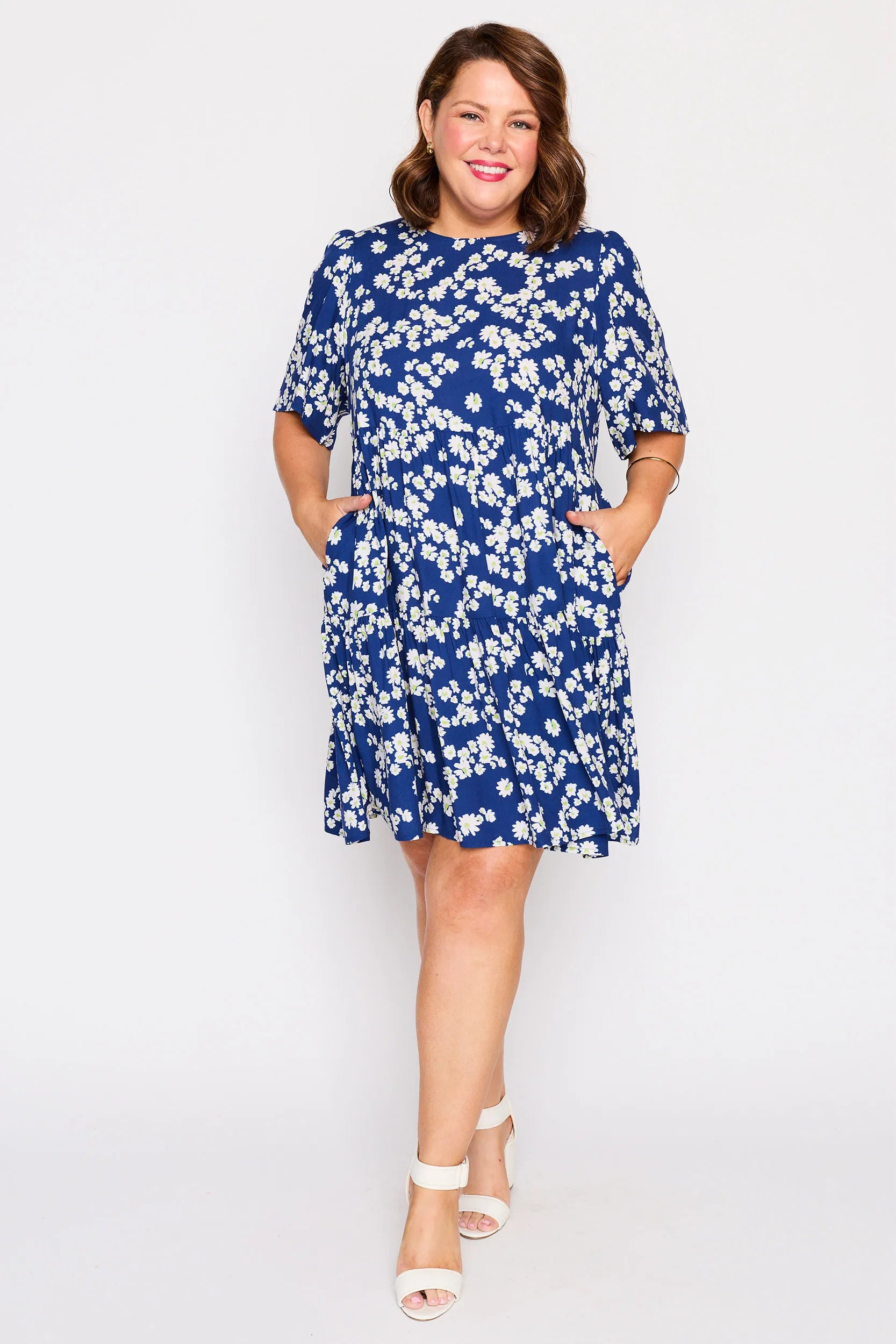 Izzie Blue Petal Whimsy Dress – Blue Petal Whimsy mini dress