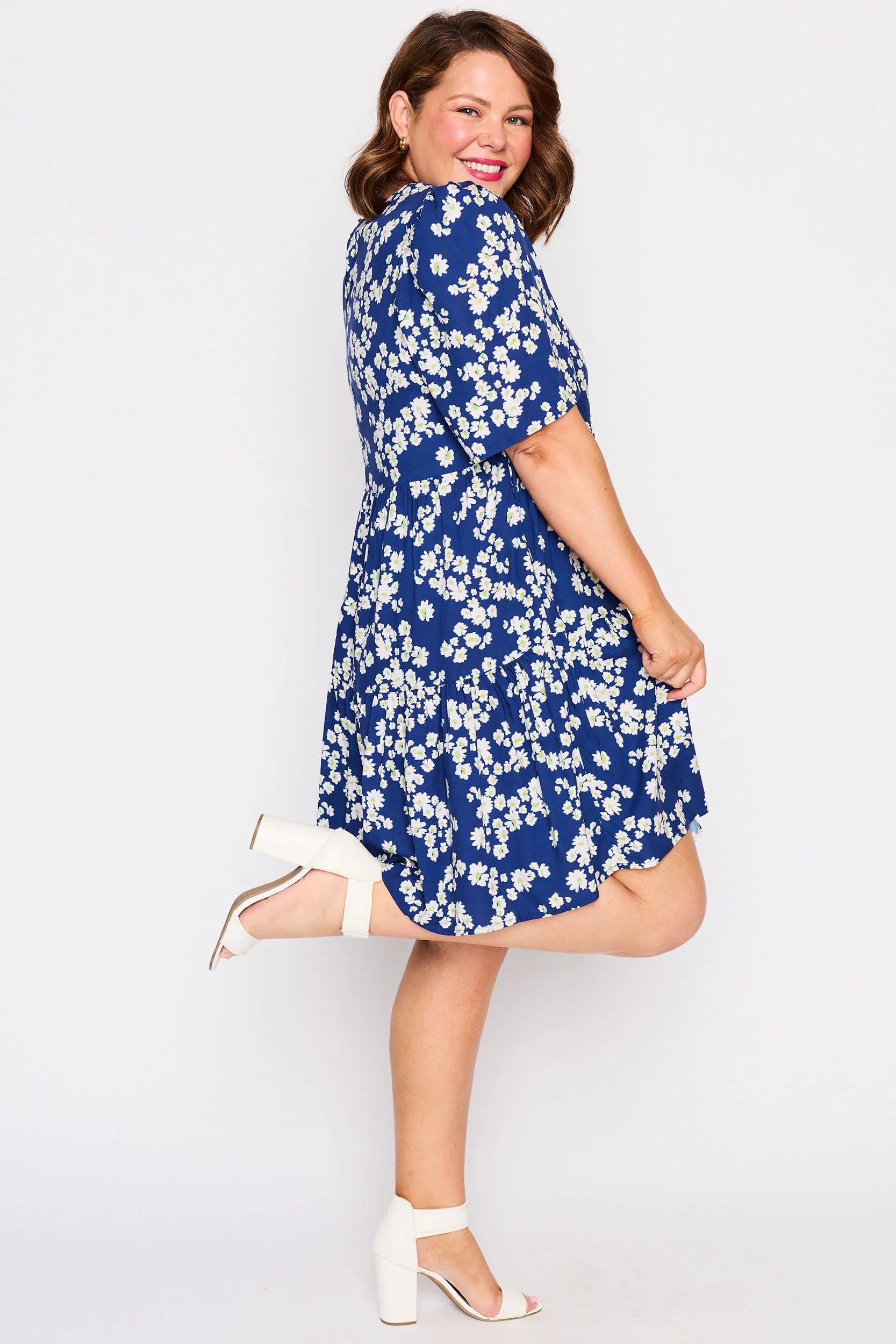 Izzie Blue Petal Whimsy Dress – Blue Petal Whimsy mini dress