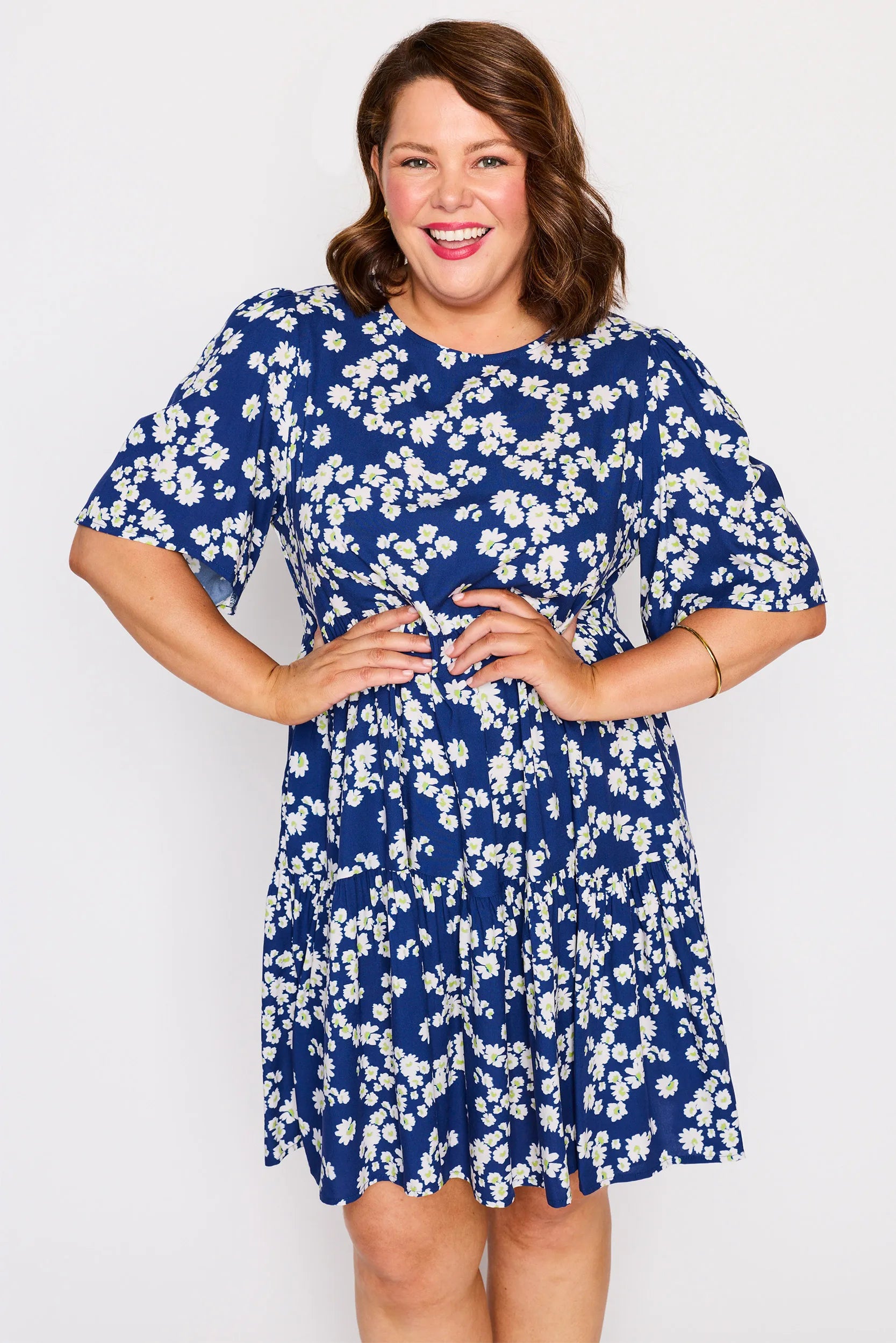 Izzie Blue Petal Whimsy Dress – Blue Petal Whimsy mini dress