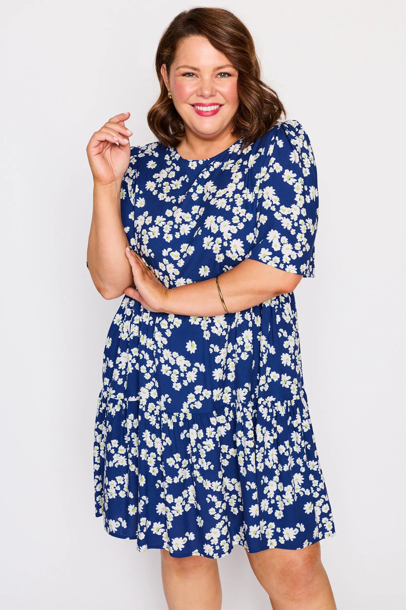 Izzie Blue Petal Whimsy Dress – Blue Petal Whimsy mini dress
