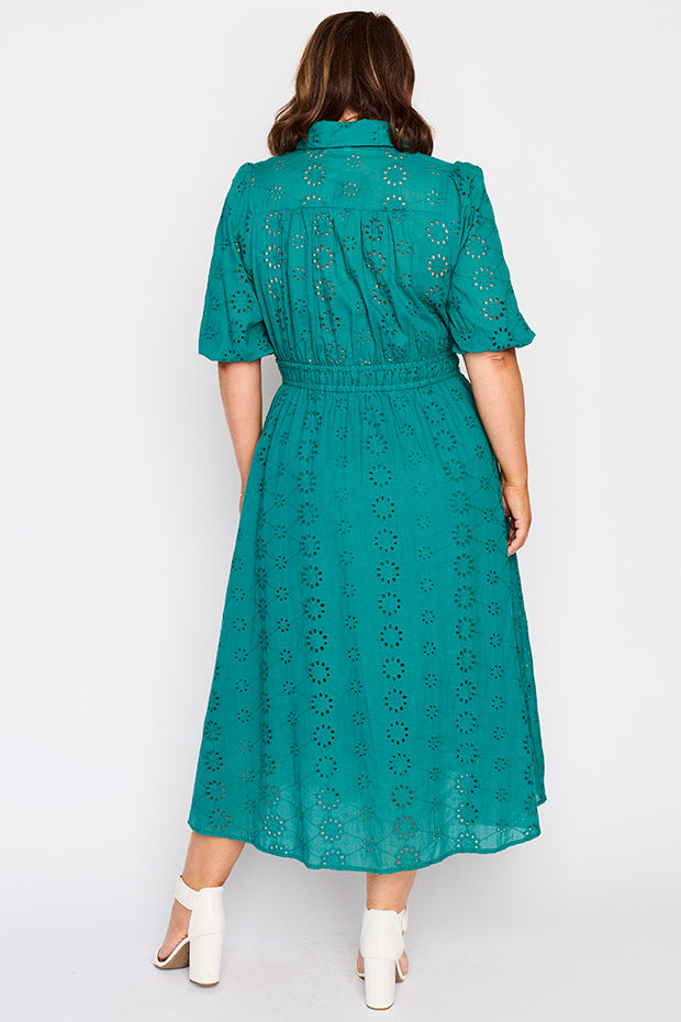 Edan Rich Teal Dress – Rich Teal midi dress