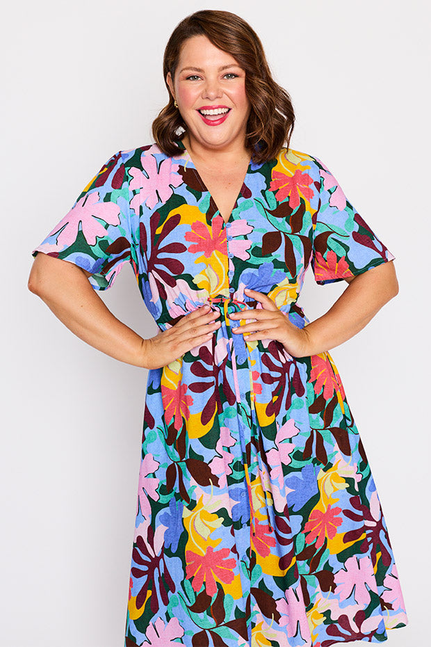 Marley Cotton Lilac Sky Dress – Lilac Sky midi dress