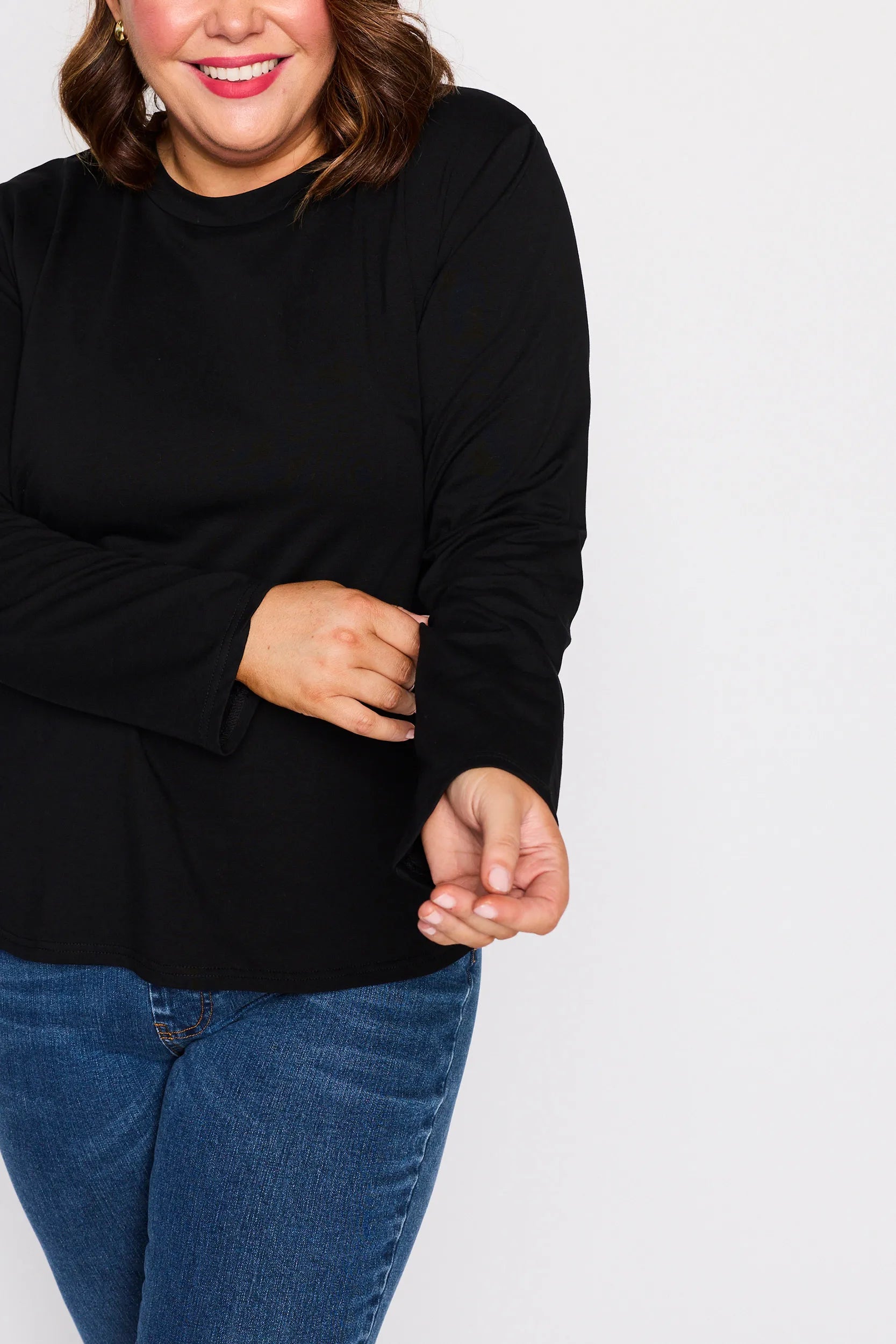 Maryanne Black Top – Black loose top