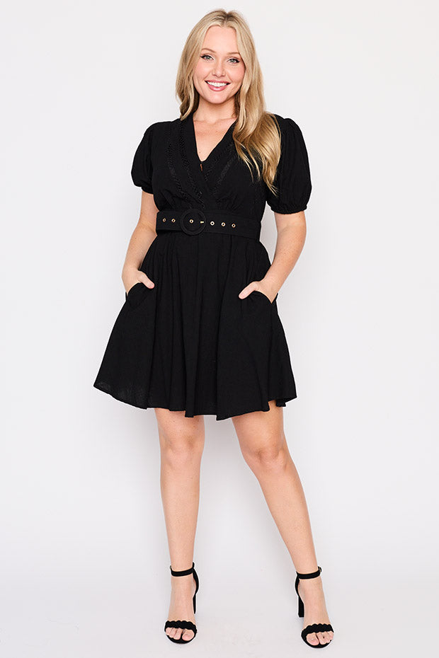 Ollie Black Dress – Black mini dress