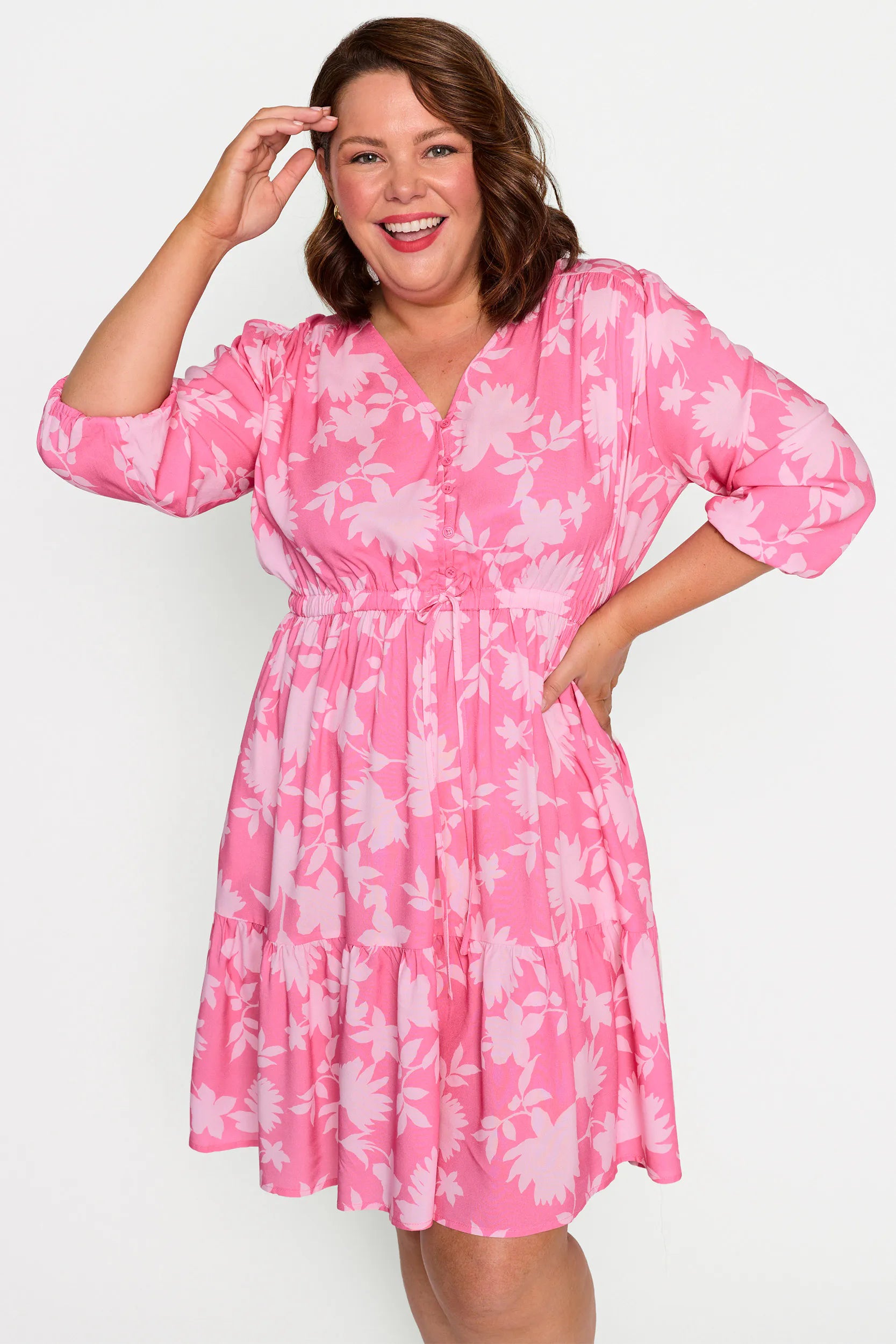 Amy Pink Ivy Dress