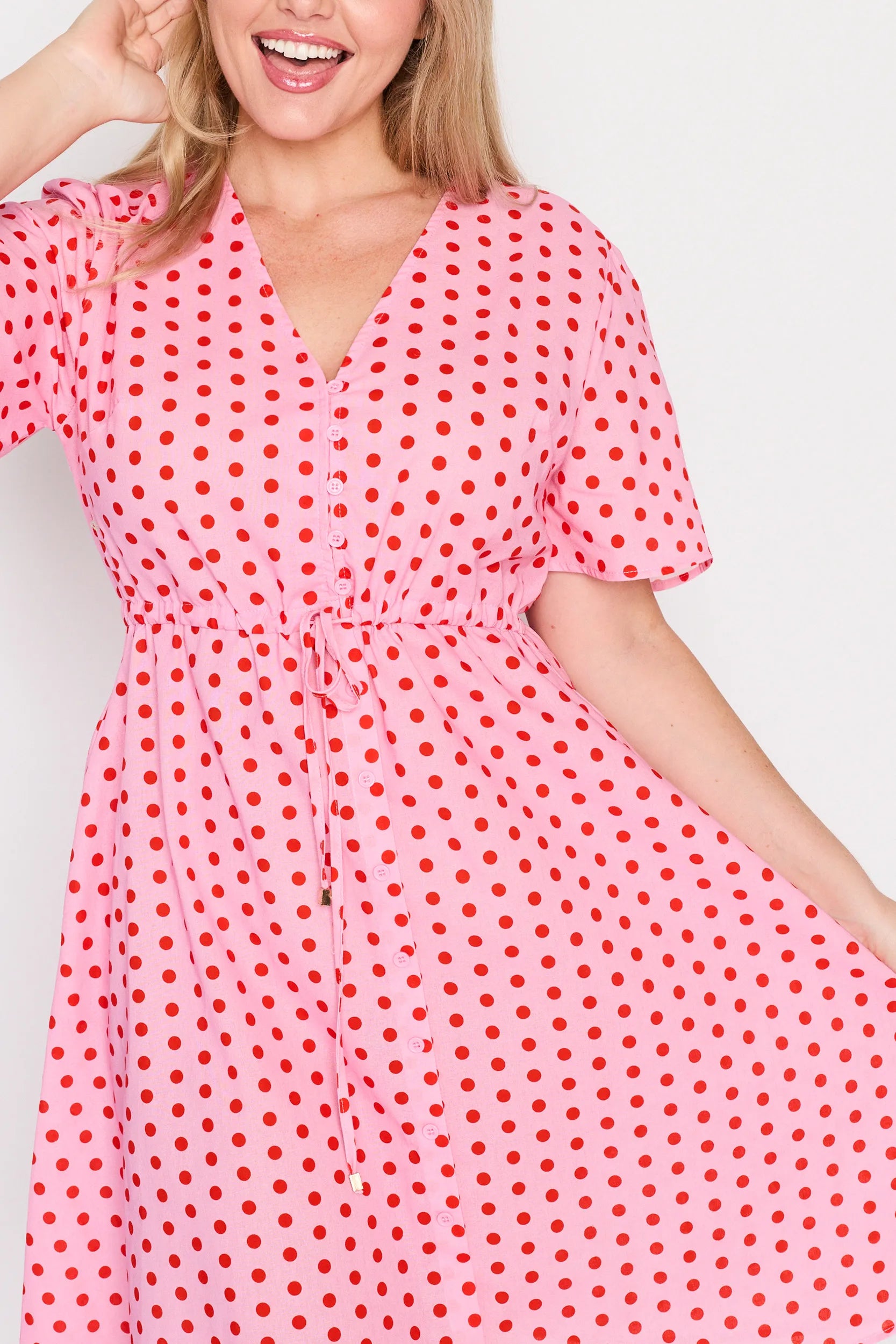 Siena Cotton Pretty In Pink Dress – Pretty In Pink knee length dress