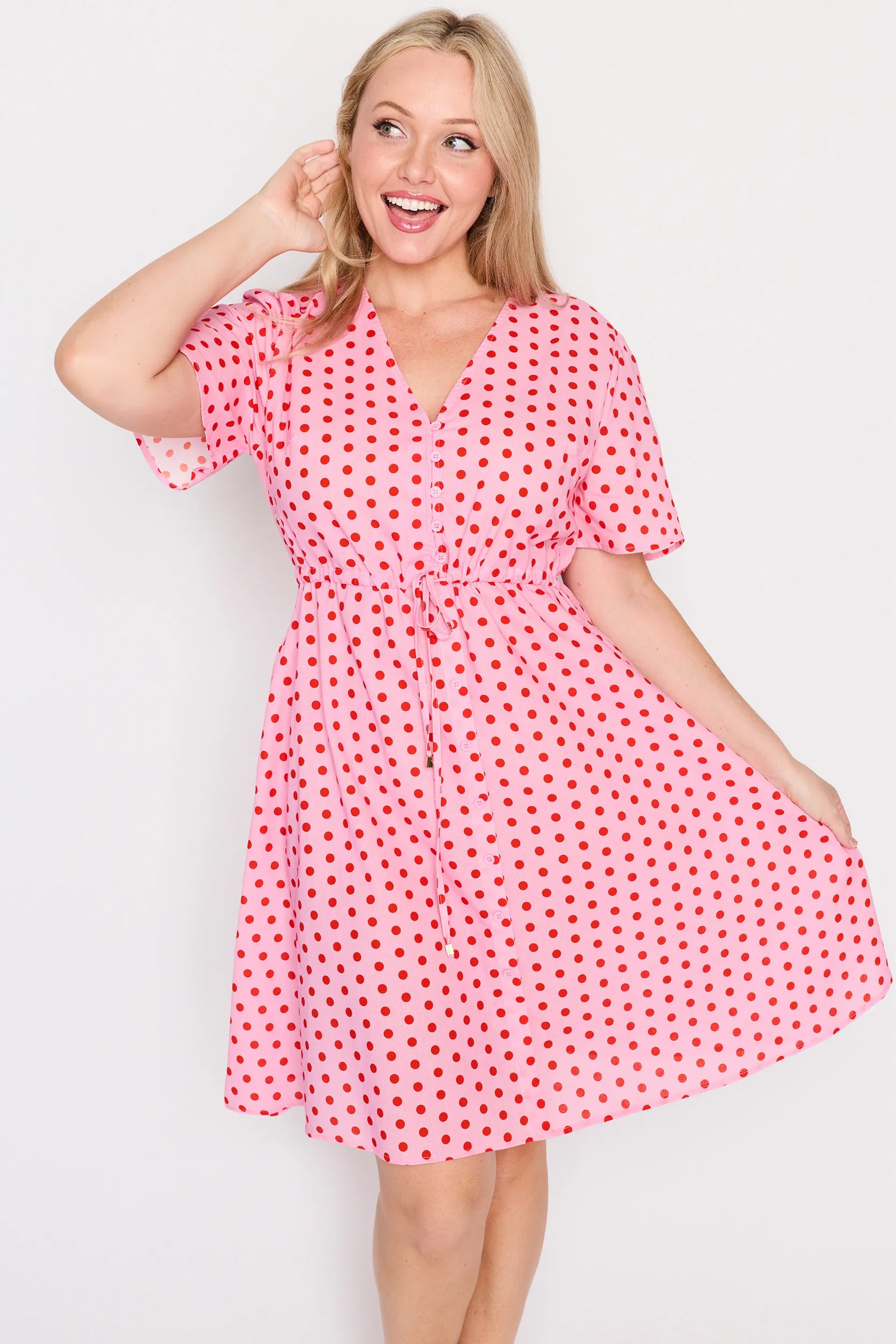 Siena Cotton Pretty In Pink Dress – Pretty In Pink knee length dress